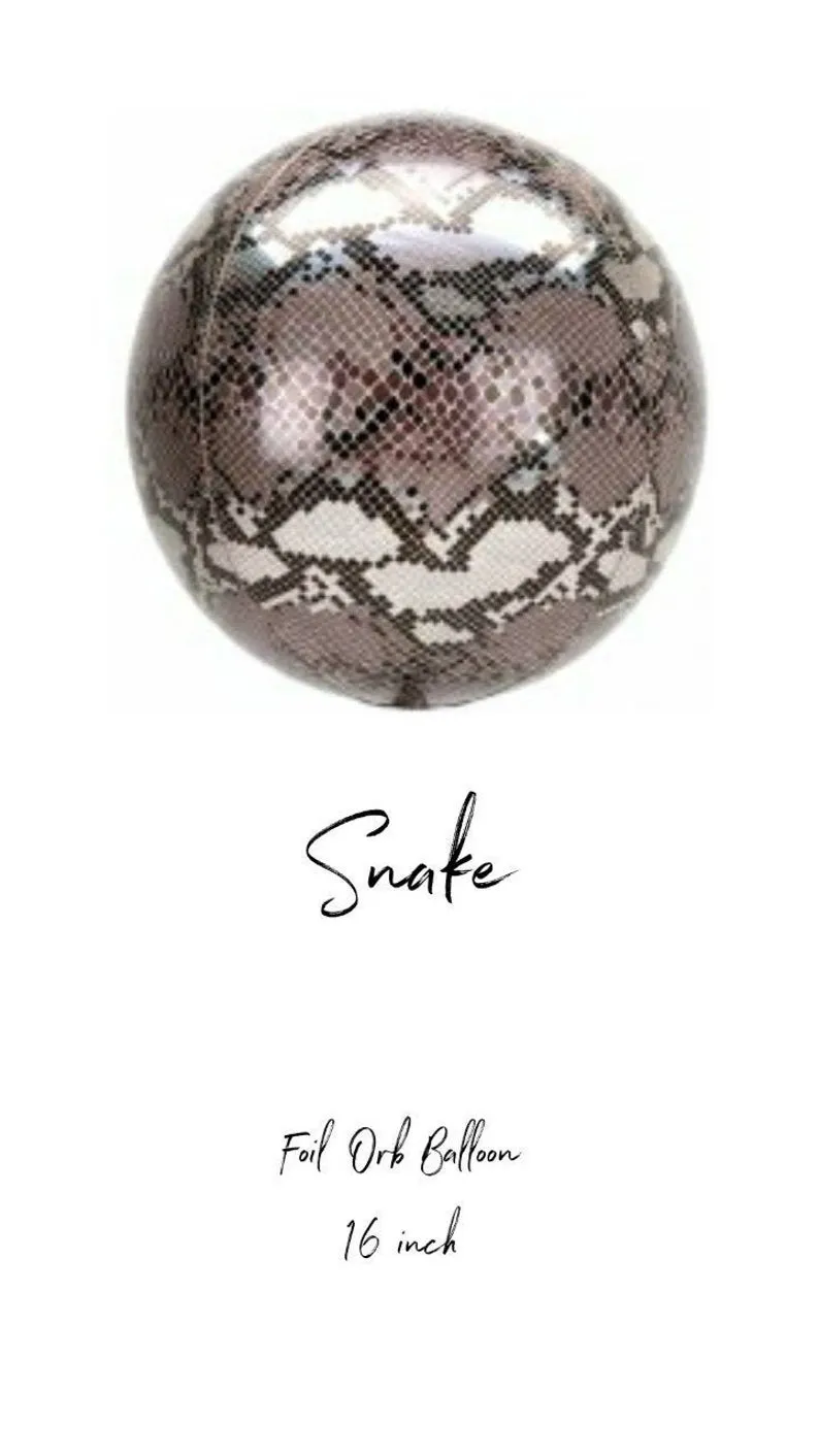 Snake print Orb balloon